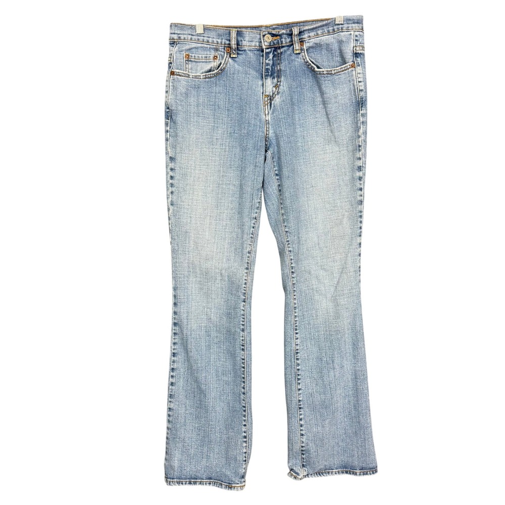 Levis Jean Womens 8M Blue 515 Bootcut Light Wash Cotton Stretch‎ Denim 32x31